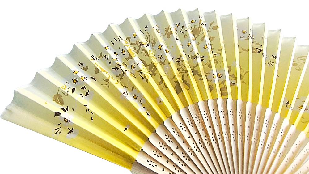 Skládací vějíř do kabelky Žluťásek 1